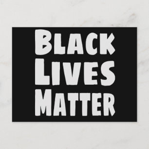 Black Lives Materie BLM Postkarte