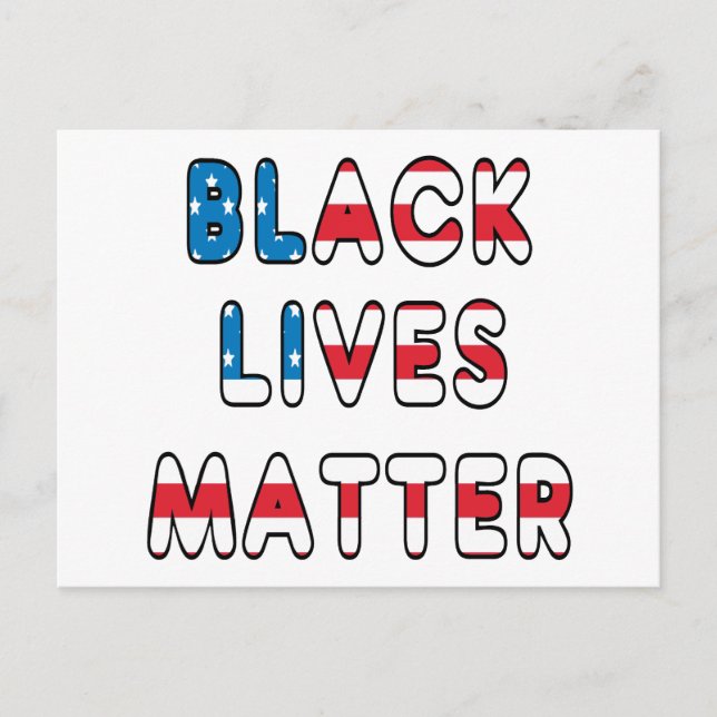 Black Lives Materie BLM Postkarte (Vorderseite)