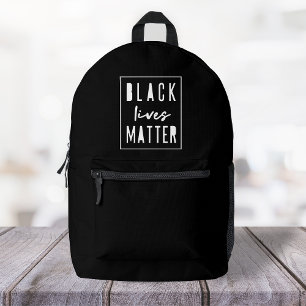 Black Lives Materie BLM Race Equality Modern Bedruckter Rucksack