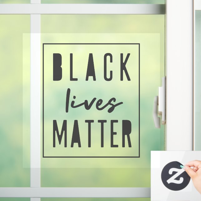 Black Lives Materie | BLM Race Equality Modern Fensteraufkleber (Zuhause)