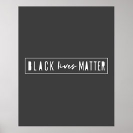 Black Lives Materie | BLM Race Equality Modern Poster