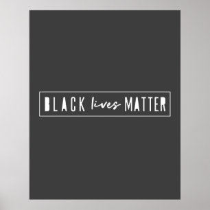 Black Lives Materie   BLM Race Equality Modern Poster