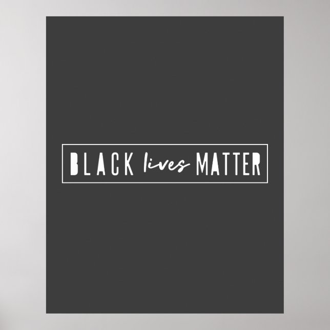 Black Lives Materie | BLM Race Equality Modern Poster (Vorne)