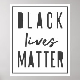Black Lives Materie | BLM Race Equality Modern Poster
