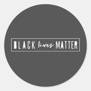 Black Lives Materie   BLM Race Equality Modern Runder Aufkleber