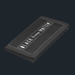 Black Lives Materie | BLM Race Equality Modern Tri-fold Geldbeutel<br><div class="desc">Ein einfaches,  stilvolles "Black Life Materie" zitiert Kunstdesign mit zeitgenössischer urbaner Typografie und einer einfachen,  kühnen Grenze. Unser minimalistisches,  modernes,  einfarbiges Schwarz-Weiß-Design wird von der BLM-Bewegung inspiriert,  um das Bewusstsein für Rassismus und Rassengleichheit zu schärfen.</div>
