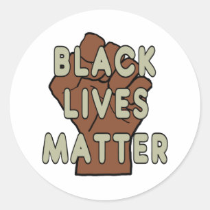 Black Lives Materie BLM Runder Aufkleber