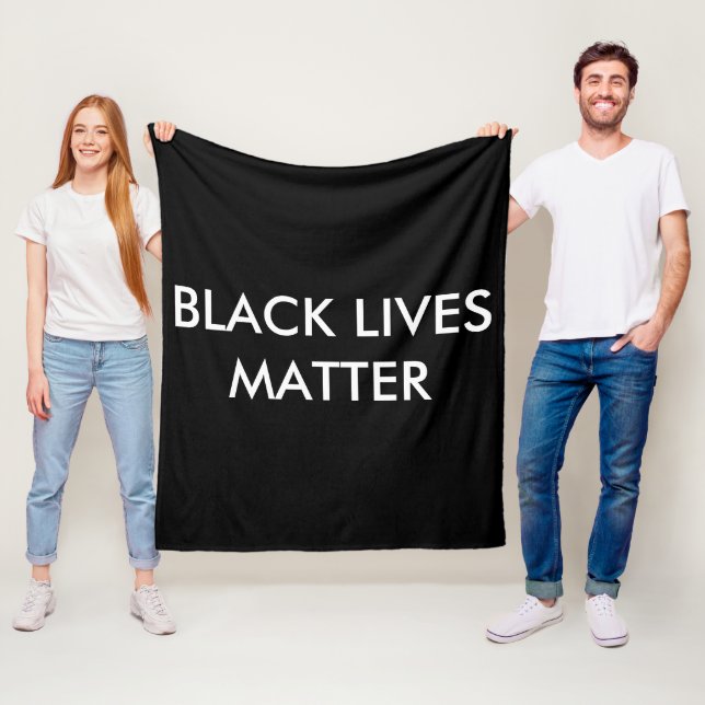 Black Lives Materie Custom Fleece Blanket, BLM (Beispiel)