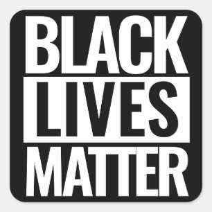 Black Lives Materie Custom Quadratischer Aufkleber