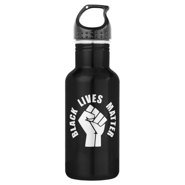 BLACK LIVES MATERIE EDELSTAHLFLASCHE (Vorderseite)
