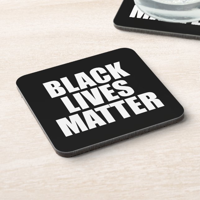 Black Lives Materie Getränkeuntersetzer (Linke Seite)