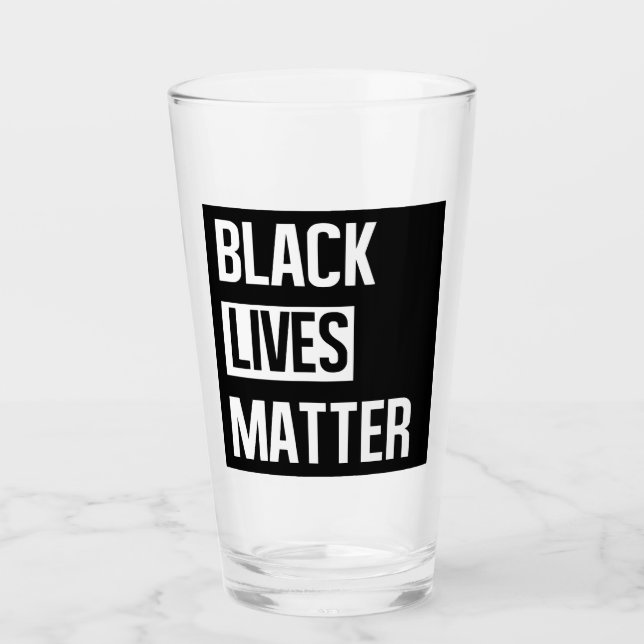 Black Lives Materie Glas (Vorderseite)