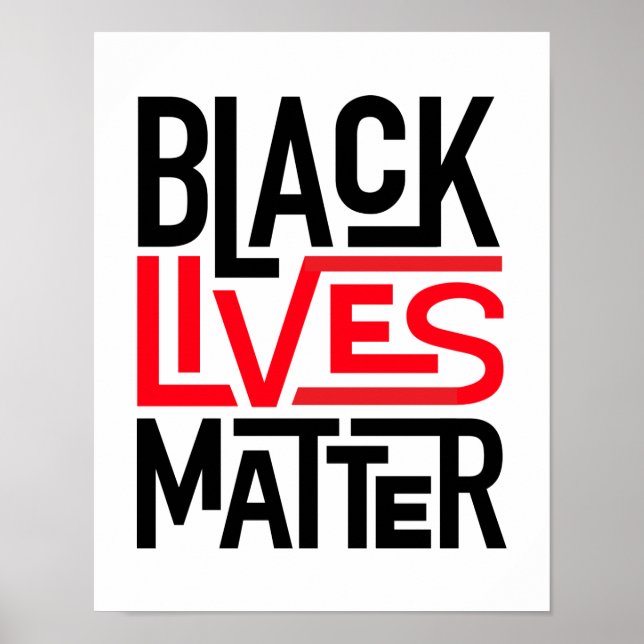 Black Lives Materie | Gleichberechtigte Rechte Poster (Vorne)