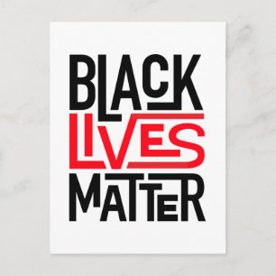 Black Lives Materie   Gleichberechtigte Rechte Postkarte