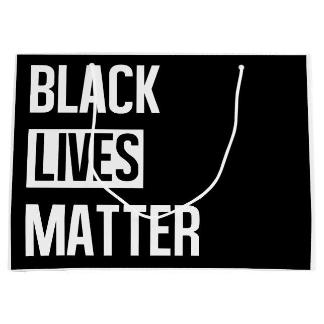 Black Lives Materie Große Geschenktüte (Vorderseite)
