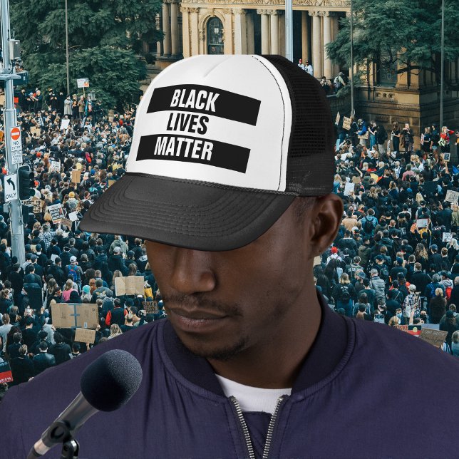 Black Lives Materie Hat Truckerkappe (Show your support for the "Black Lives Matter" movement dedicated to non-violent protest.)