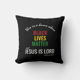 BLACK LIVES MATERIE JESUS IST LORD - Erklärung Kissen
