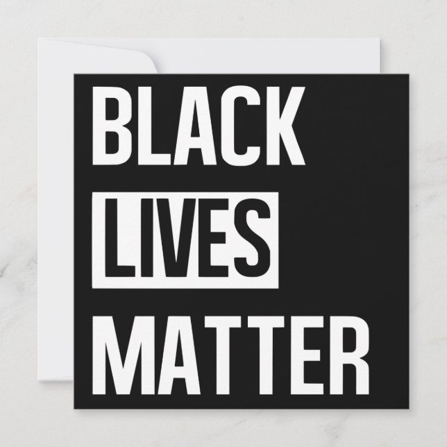 Black Lives Materie Karte (Vorderseite)