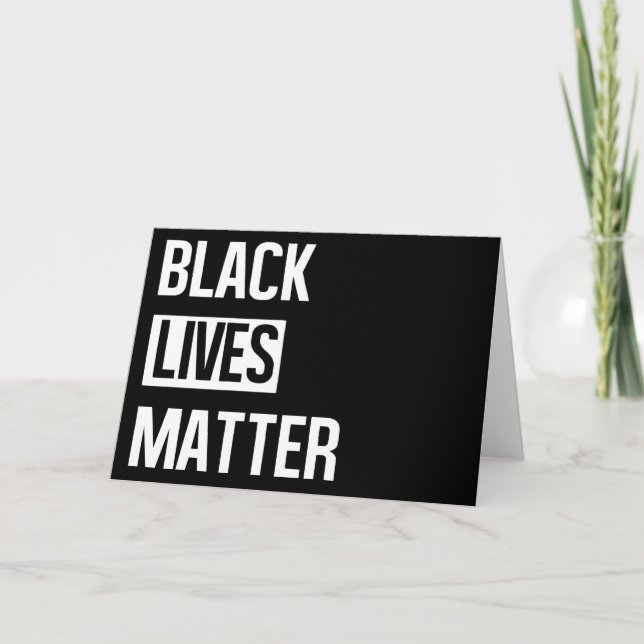 Black Lives Materie Karte (Vorderseite)