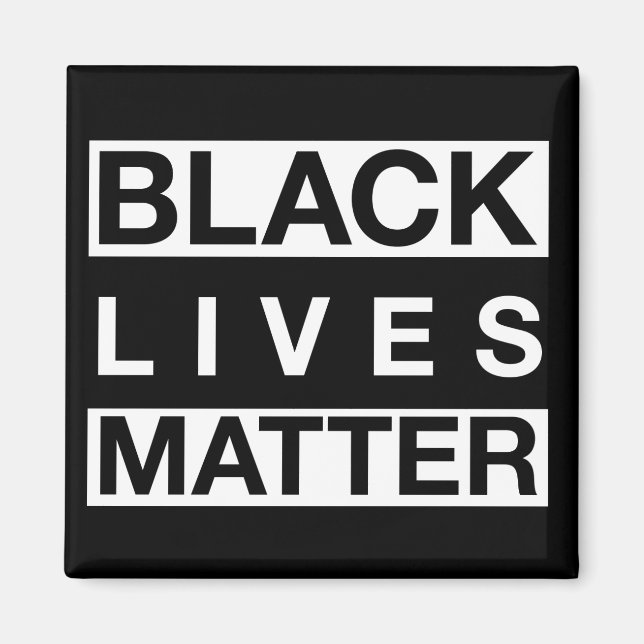 Black Lives Materie Magnet (Vorne)