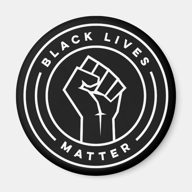 Black Lives Materie Magnet (Vorne)
