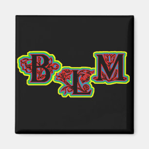 Black Lives Materie mit Magneten für Blume Magnet