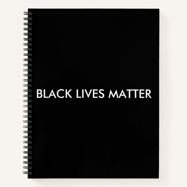 Black Lives Materie Notizbuch (Vorderseite)