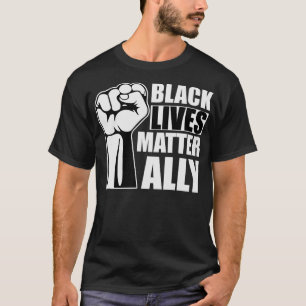 Black Lives Materie nur Faust Unterstützung Gleich T-Shirt
