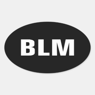 Black Lives Materie Ovaler Aufkleber