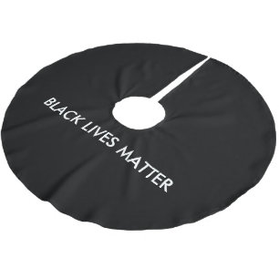 Black Lives Materie Polyester Weihnachtsbaumdecke