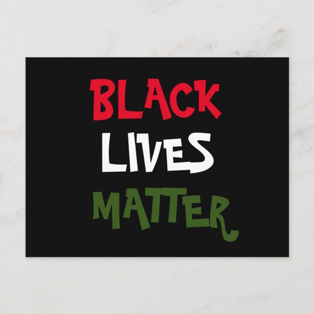 Black Lives Materie Postcard Postkarte (Vorderseite)