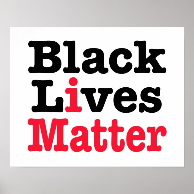 Black Lives Materie Poster (Vorne)