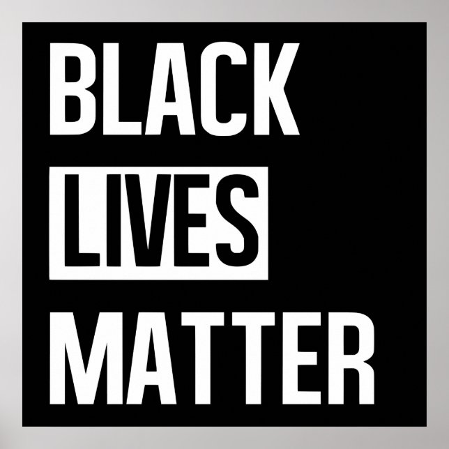Black Lives Materie Poster (Vorne)