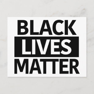 Black Lives Materie Postkarte oder Mini-Zeichen