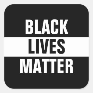 Black Lives Materie Quadratischer Aufkleber
