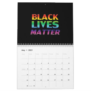 Black Lives Materie Regenbogen Farben Gay Pride sc Kalender