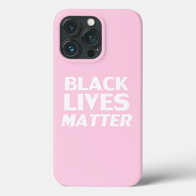 Black Lives Materie rosa moderne Typografie Case-Mate iPhone Hülle (Rückseite)