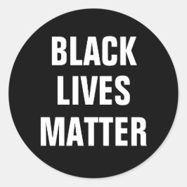 Black Lives Materie Runder Aufkleber