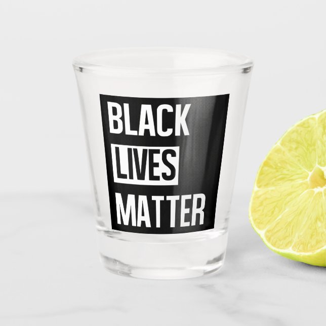 Black Lives Materie Schnapsglas (Vorderseite)