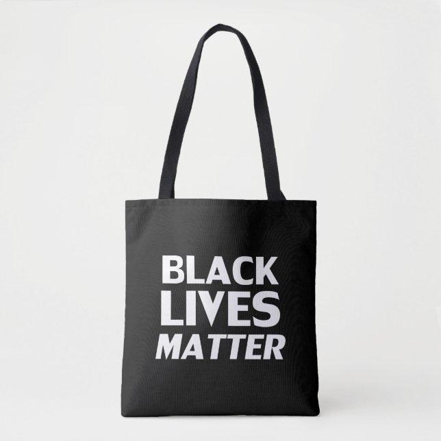 Black Lives Materie Schwarz-weiß moderne Typografi (Vorderseite)