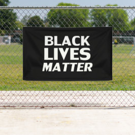 Black Lives Materie Schwarz-weiß moderne Typografi Banner