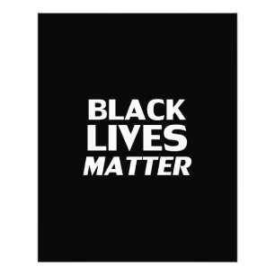 Black Lives Materie Schwarz-weiß moderne Typografi Fotodruck