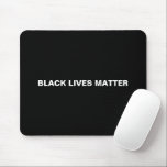 Black Lives Materie Schwarz-weißer Text minimalist Mousepad<br><div class="desc">Black Lives Matter Schwarz-Weiß einfache minimalistische Maus Pad. Vollständig anpassbarer weißer Text auf schwarz schlichtem,  robustem Farbhintergrund,  sodass Sie ihn individuell gestalten können.</div>
