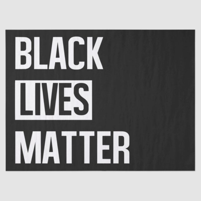 Black Lives Materie Seidenpapier (Vorderseite)