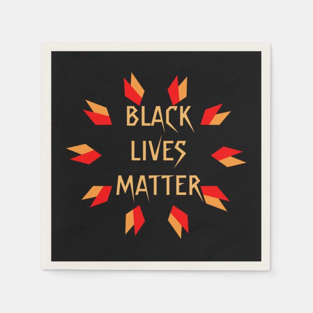 Black Lives Materie Serviette (Vorderseite)
