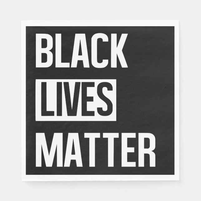 Black Lives Materie Serviette (Vorderseite)