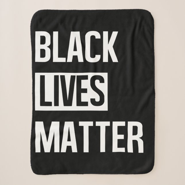 Black Lives Materie Sherpadecke (Vorderseite)