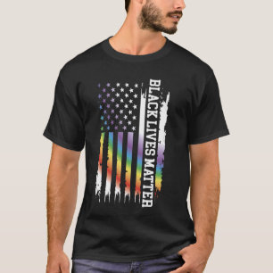 Black Lives Materie United Staaten Regenbogen mit T-Shirt
