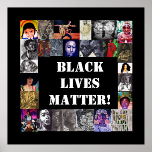 BLACK LIVES MATPOster Poster