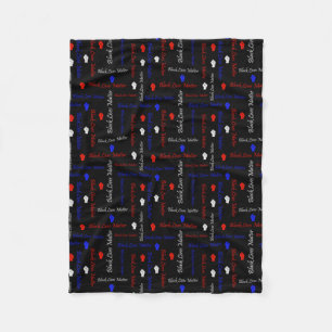 Black Lives Matt American Flag BLM Movement Fleecedecke